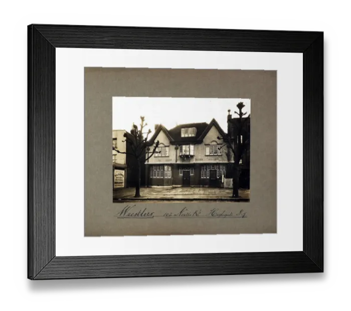 Framed Print : Photograph of Wrestlers PH, Highgate, London Framed Print : Photograph of Wrestlers PH, Highgate, London
