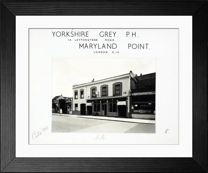 Framed Print : Photograph of Yorkshire Grey PH, Maryland Point, London Framed Print : Photograph of Yorkshire Grey PH, Maryland Point, London
