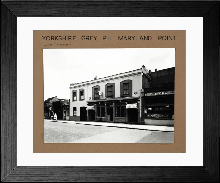 Framed Print : Photograph of Yorkshire Grey PH, Maryland Point, London Framed Print : Photograph of Yorkshire Grey PH, Maryland Point, London