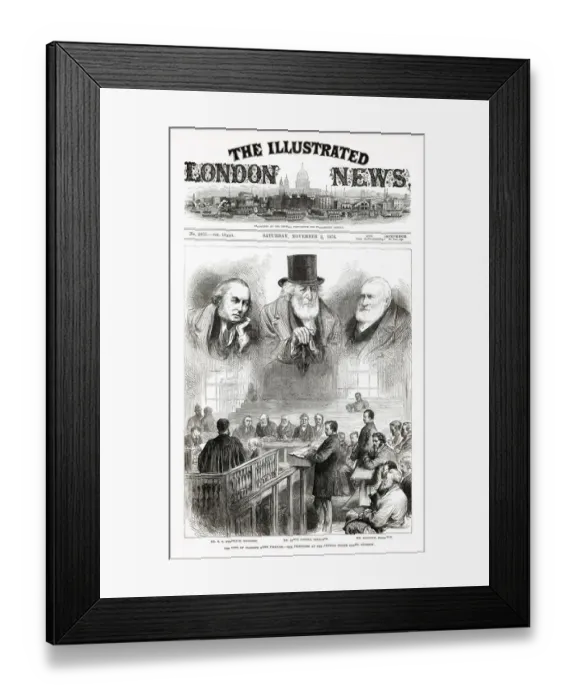 Framed Print : Trial of the Detectives at the Old Bailey Framed Print : Trial of the Detectives at the Old Bailey