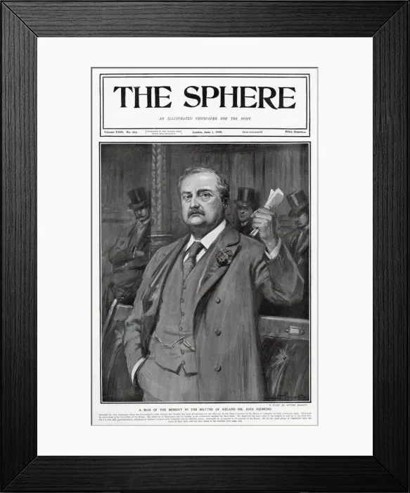 Framed Print : John Edward Redmond (1856 - 1918), Irish nationalist politician, barrister Framed Print : John Edward Redmond (1856 - 1918), Irish nationalist politician, barrister