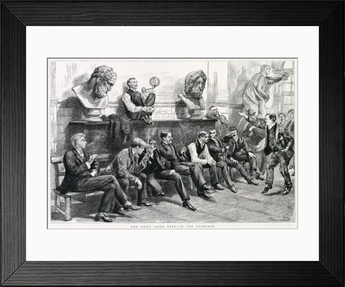 Framed Print : Art students at the Royal Academy school Framed Print : Art students at the Royal Academy school