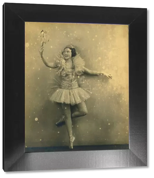 A young girl ballerina. Date: 1930s