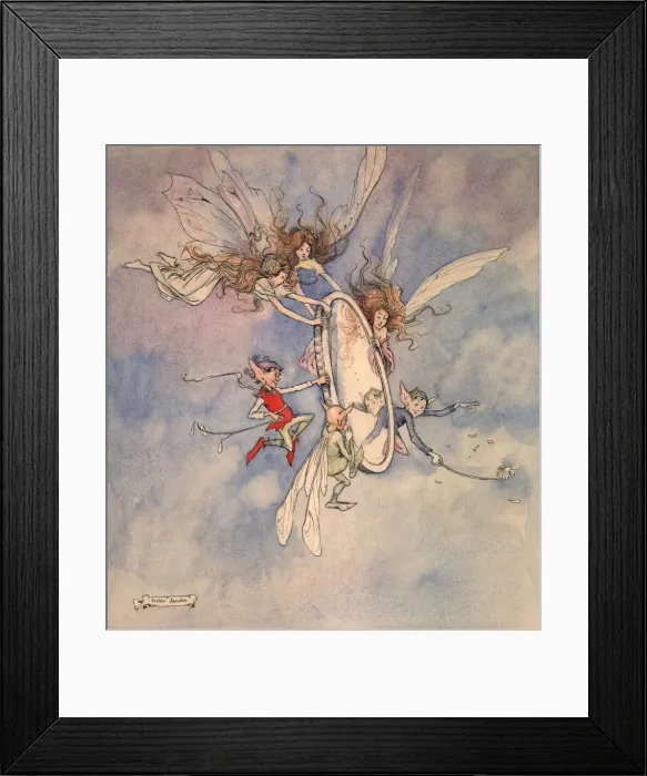 Framed Print : Fairyland. The Magic Mirror. Artist: Helen Jacobs Date: circa 1920 Framed Print : Fairyland. The Magic Mirror. Artist: Helen Jacobs Date: circa 1920