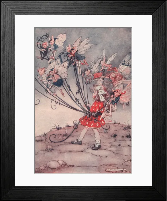 Framed Print : Fairyland. The Fairies Bound Me with Silken Chains and Stole Me Away Framed Print : Fairyland. The Fairies Bound Me with Silken Chains and Stole Me Away