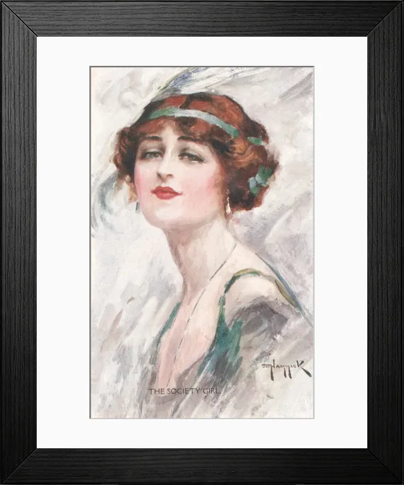 Framed Print : The Society Girl Framed Print : The Society Girl