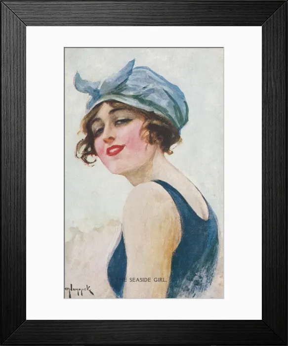 Framed Print : The Seaside Girl Framed Print : The Seaside Girl