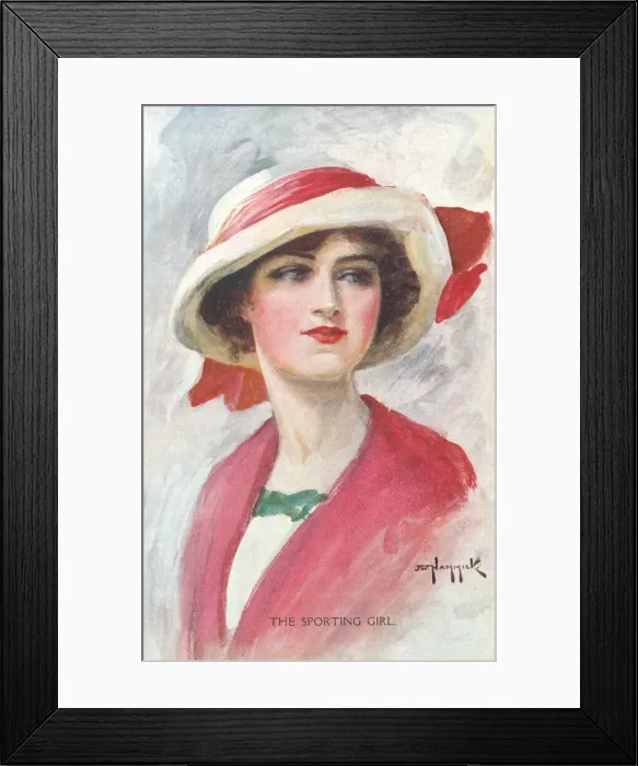 Framed Print : The Sporting Girl Framed Print : The Sporting Girl