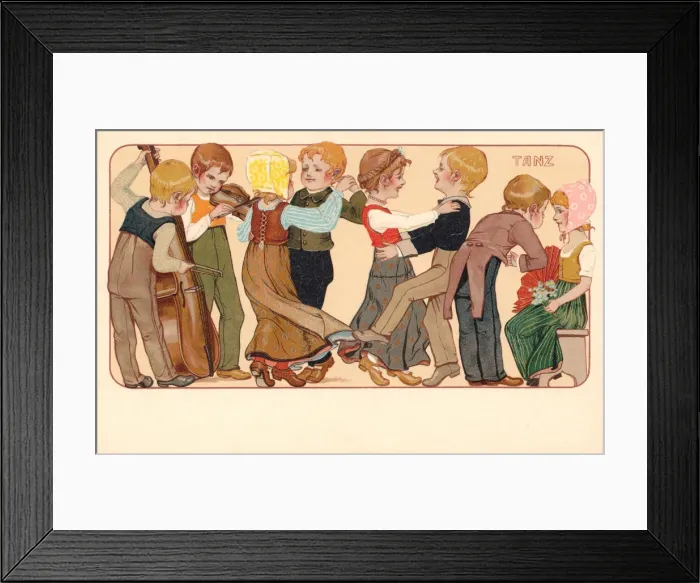 Framed Print : Dancing Children Framed Print : Dancing Children