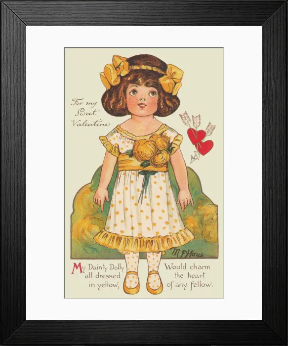 Framed Print : Valentine Doll Framed Print : Valentine Doll