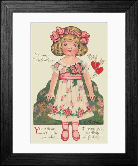 Framed Print : Valentine Doll Framed Print : Valentine Doll