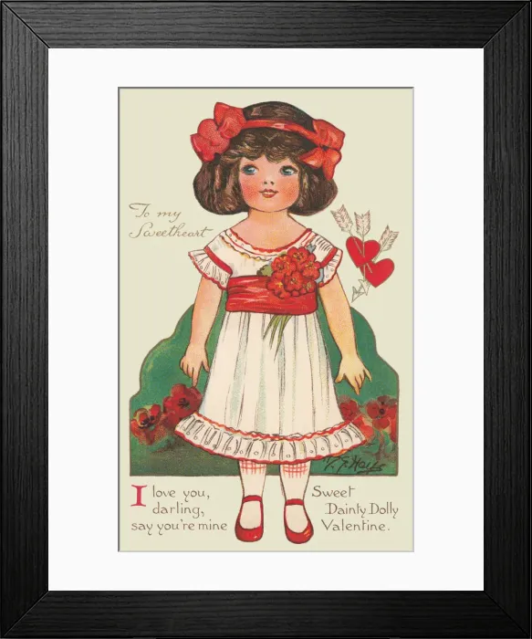 Framed Print : Valentine Doll Framed Print : Valentine Doll