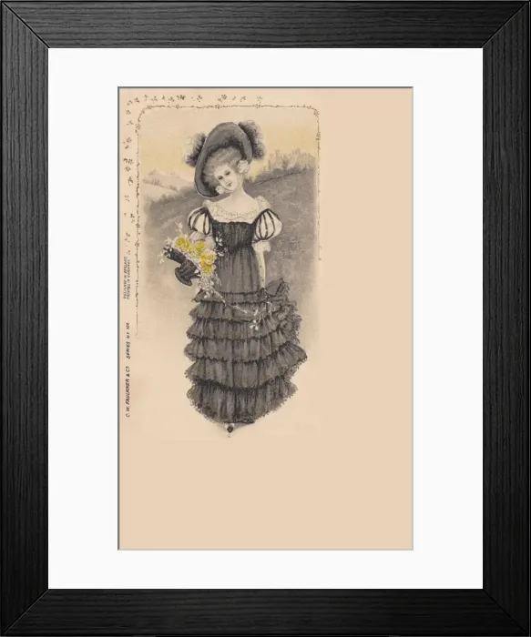 Framed Print : Finely Dressed Lady Framed Print : Finely Dressed Lady