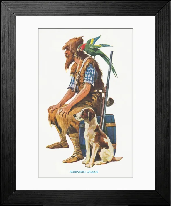 Framed Print : Robinson Crusoe Framed Print : Robinson Crusoe