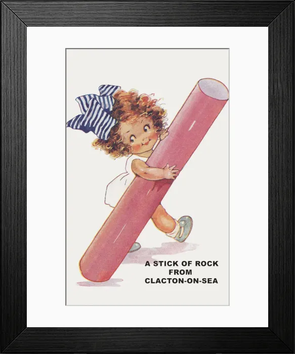 Framed Print : Stick of Rock Framed Print : Stick of Rock