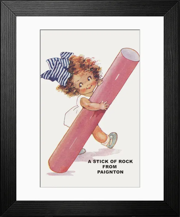 Framed Print : Stick of Rock Framed Print : Stick of Rock