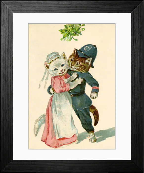 Framed Print : Anthropomorphic Cats Framed Print : Anthropomorphic Cats