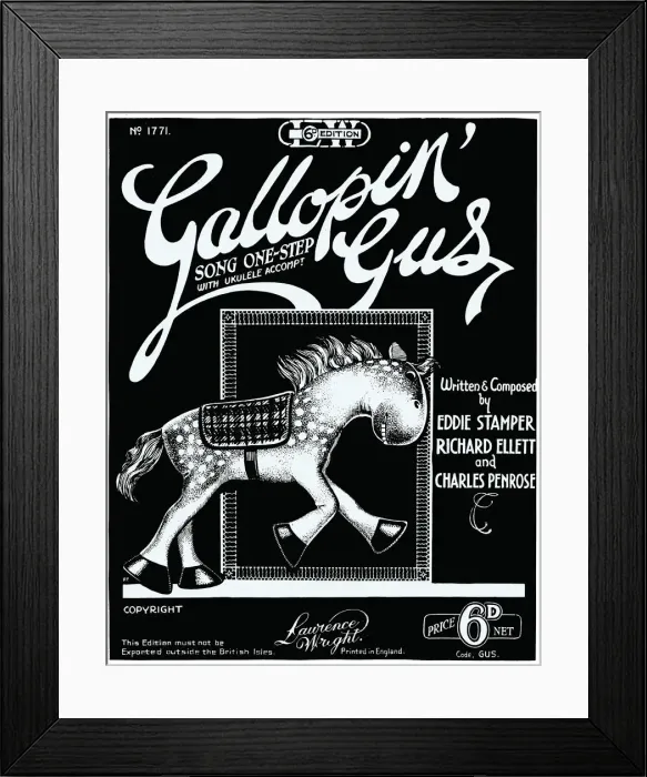 Framed Print : Gallopin Gus Framed Print : Gallopin Gus