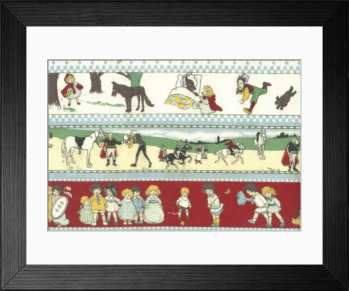 Framed Print : Nursery Fabric Sample Framed Print : Nursery Fabric Sample
