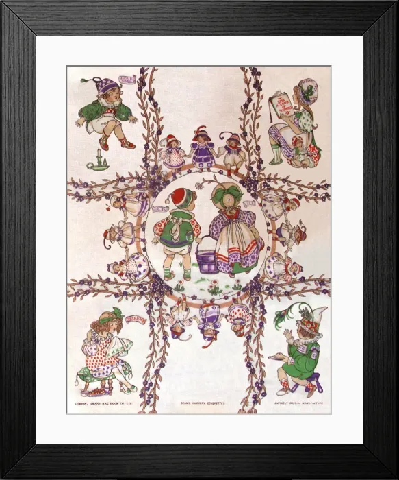 Framed Print : Nursery Fabric Sample Framed Print : Nursery Fabric Sample