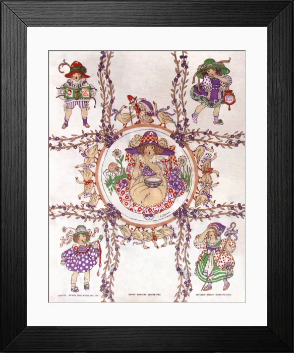 Framed Print : Nursery Fabric Sample Framed Print : Nursery Fabric Sample