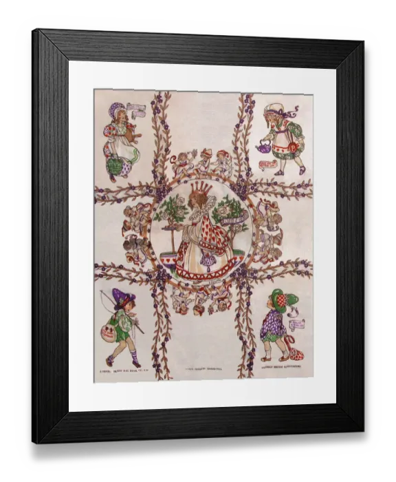 Framed Print : Nursery Fabric Sample Framed Print : Nursery Fabric Sample