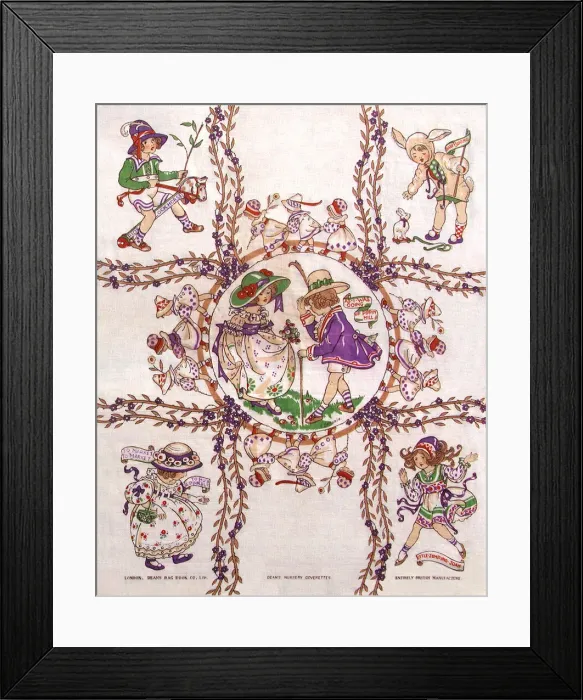 Framed Print : Nursery Fabric Sample Framed Print : Nursery Fabric Sample