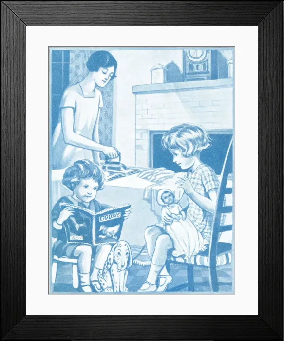 Framed Print : Ironing a Rag Book Framed Print : Ironing a Rag Book