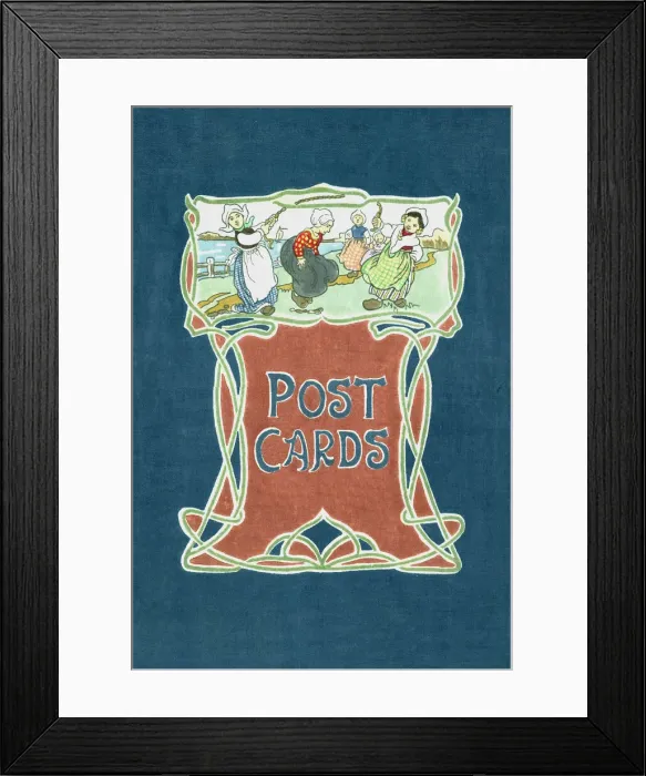 Framed Print : Postcard Album Cover Framed Print : Postcard Album Cover