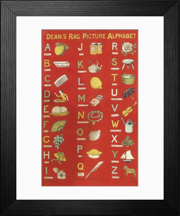 Framed Print : Picture Alphabet Framed Print : Picture Alphabet
