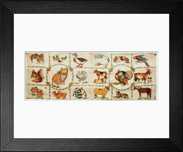 Framed Print : Nursery Animal Sheet Framed Print : Nursery Animal Sheet