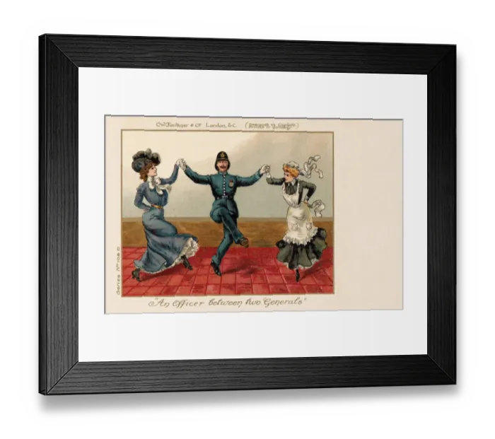 Framed Print : Dancers. An Officer between Two Generals Framed Print : Dancers. An Officer between Two Generals