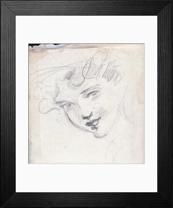 Framed Print : Portrait of a Young Girl Framed Print : Portrait of a Young Girl