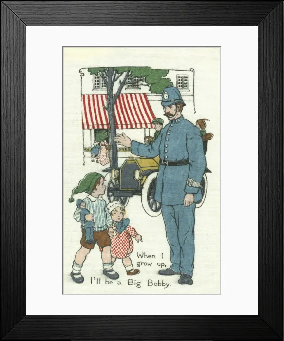Framed Print : Watching a Policeman Framed Print : Watching a Policeman