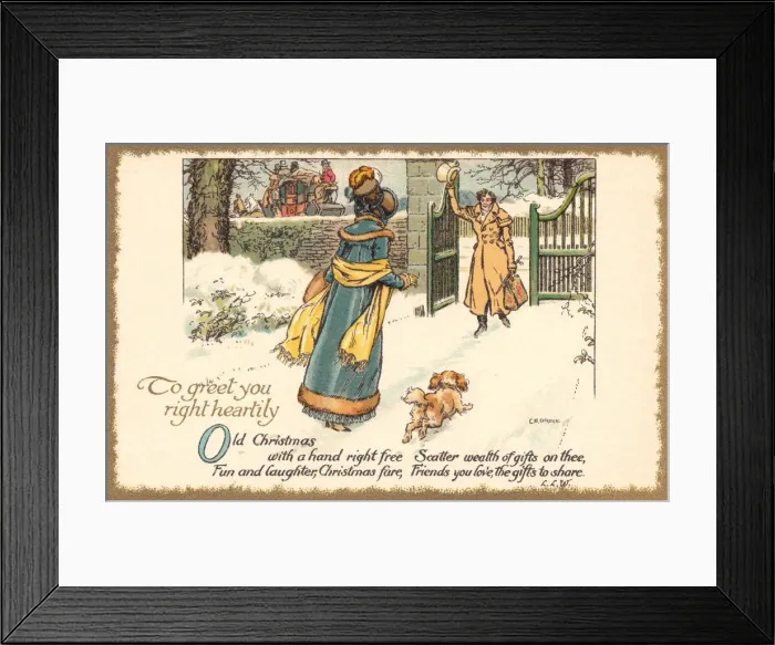 Framed Print : Christmas Greeting Framed Print : Christmas Greeting