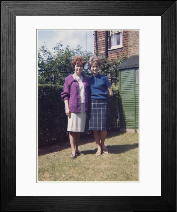 Framed Print : Two Young ladies - ealy 1960s styles Framed Print : Two Young ladies - ealy 1960s styles