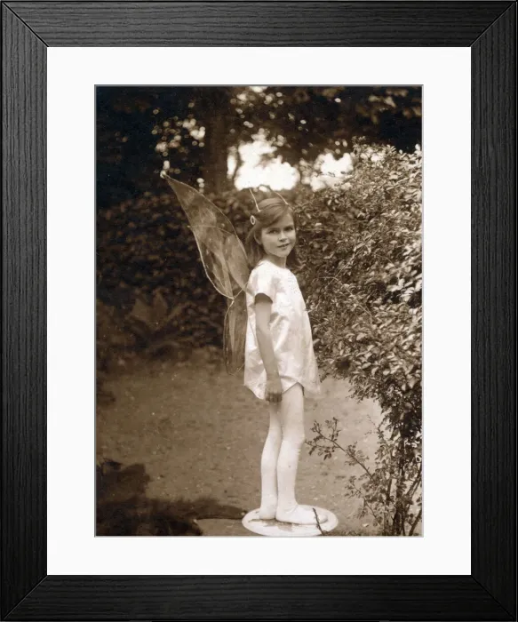 Framed Print : Fancy Dress - Little girl dressed as a fairy Framed Print : Fancy Dress - Little girl dressed as a fairy