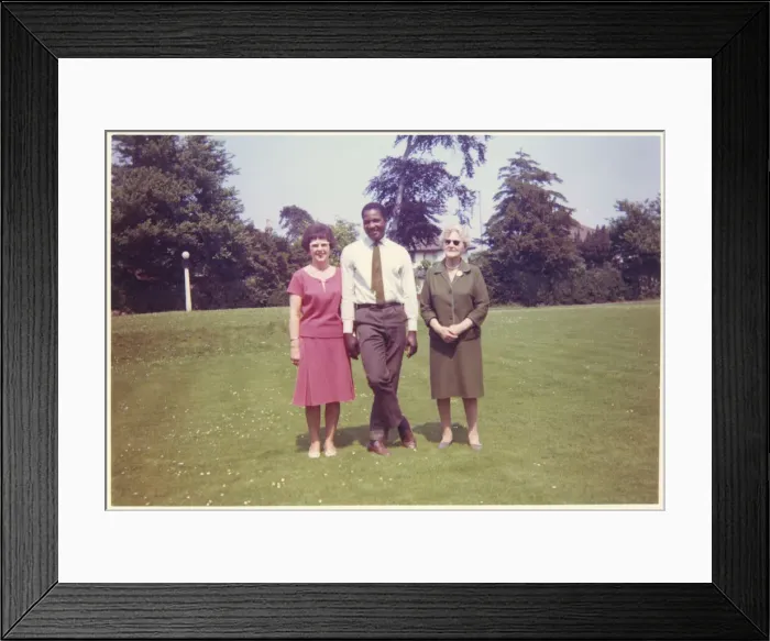 Framed Print : Family Group - outside - circa 1970 Framed Print : Family Group - outside - circa 1970