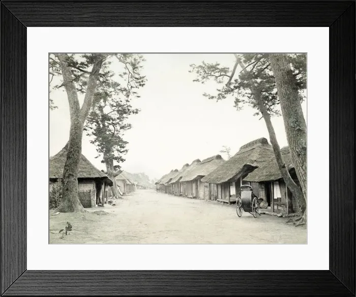Framed Print : Kashiwabara, Tokaido road, Japan Framed Print : Kashiwabara, Tokaido road, Japan