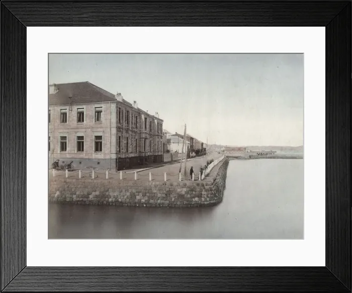 Framed Print : The Grand hotel and waterfront Bund, Yokohama