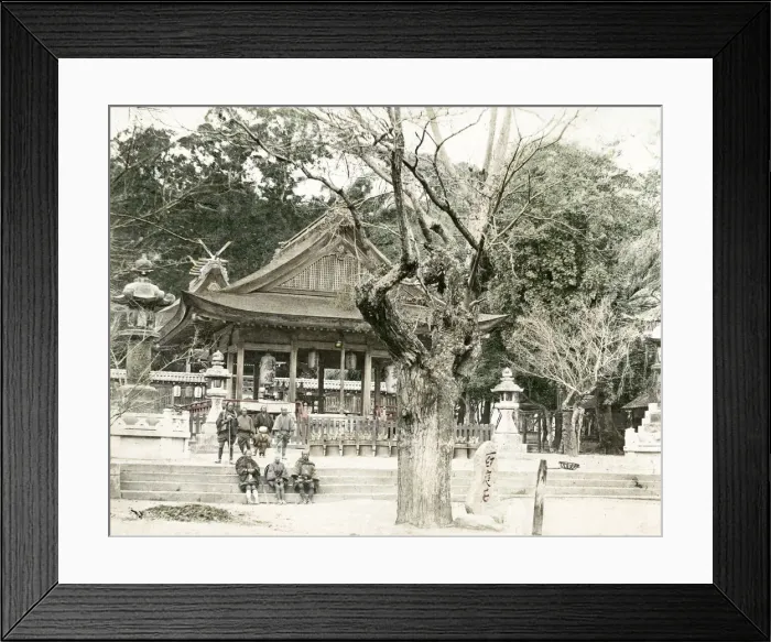 Framed Print : Ikuta, Kobe, Japan, temple facade Framed Print : Ikuta, Kobe, Japan, temple facade