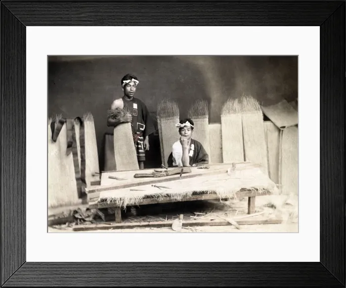 Framed Print : Matmakers, Japan Framed Print : Matmakers, Japan