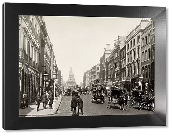 The Strand, London, horses and carriages