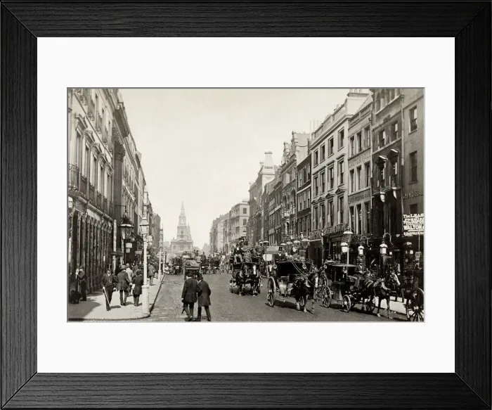 Framed Print : The Strand, London, horses and carriages Framed Print : The Strand, London, horses and carriages