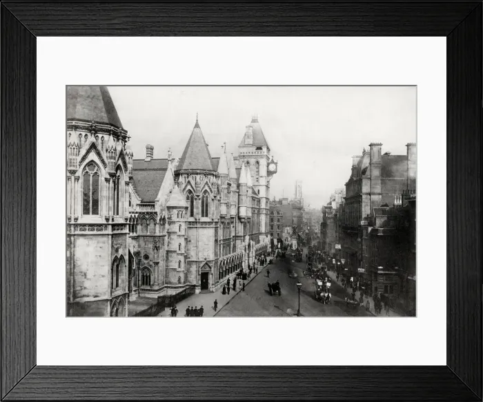 Framed Print : View of the Law Courts, London Framed Print : View of the Law Courts, London