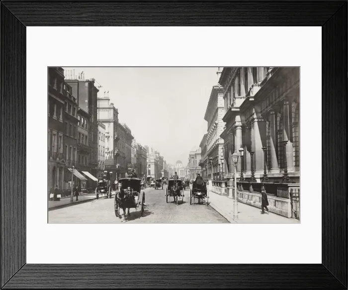 Framed Print : Pall Mall, London, horses and carriages Framed Print : Pall Mall, London, horses and carriages