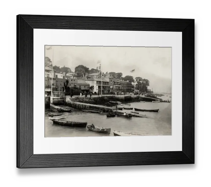 Framed Print : Boats and the shore, Cowes, Isle of Wight Framed Print : Boats and the shore, Cowes, Isle of Wight