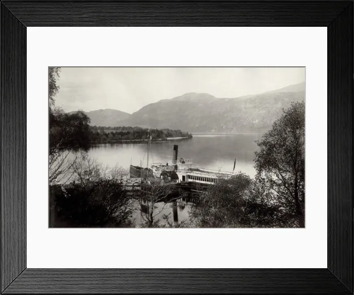 Framed Print : Steam Ship on Loch Ness, Scotland Framed Print : Steam Ship on Loch Ness, Scotland
