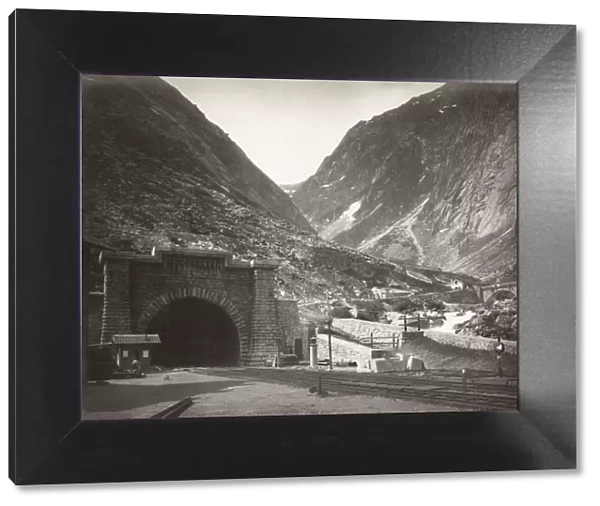 19th c. photograph: Gotthard Rail tunnel, Switzerland
