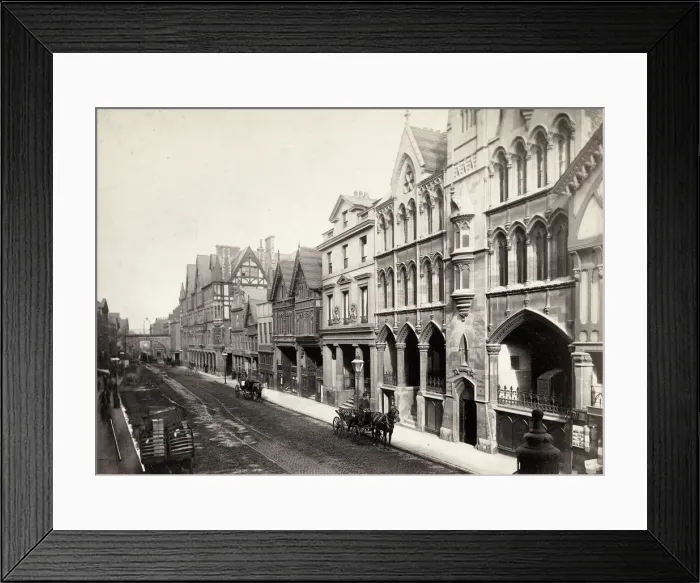 Framed Print : Chester, historic city centre Framed Print : Chester, historic city centre
